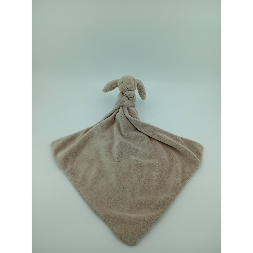 Little‎ Jellycat Bunny Lovey Security Blanket Dark Gray Plush Baby Comfort Toy